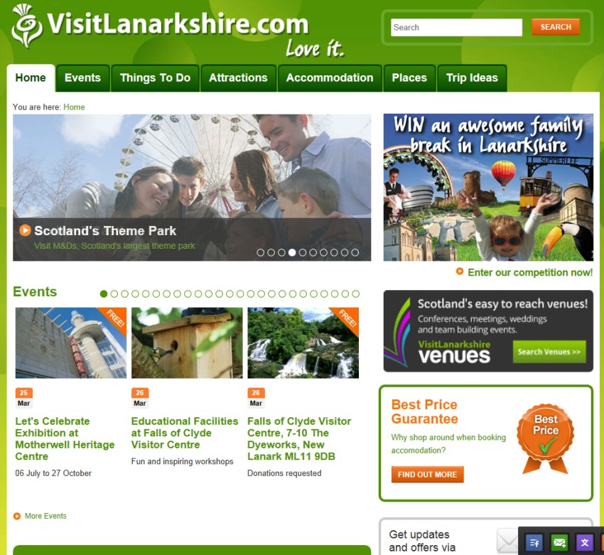 CelticVisit Lanarkshire Website